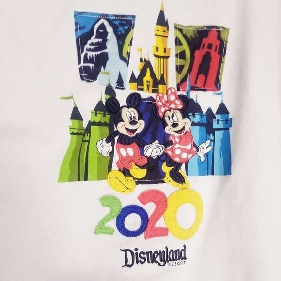 Disney parks white hoodie with embroidery - Picture 2 of 8